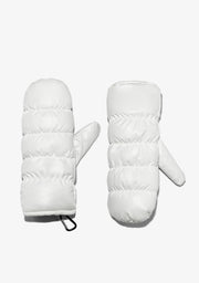 Nordic Bomb Puffer Mittens White
