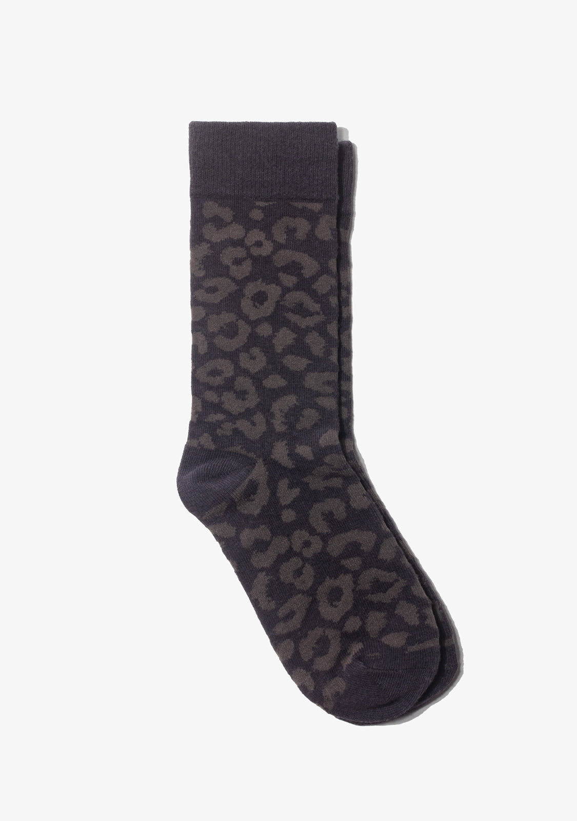Leopard Socks Anthracite