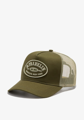 Patch Trucker Cap Army Green