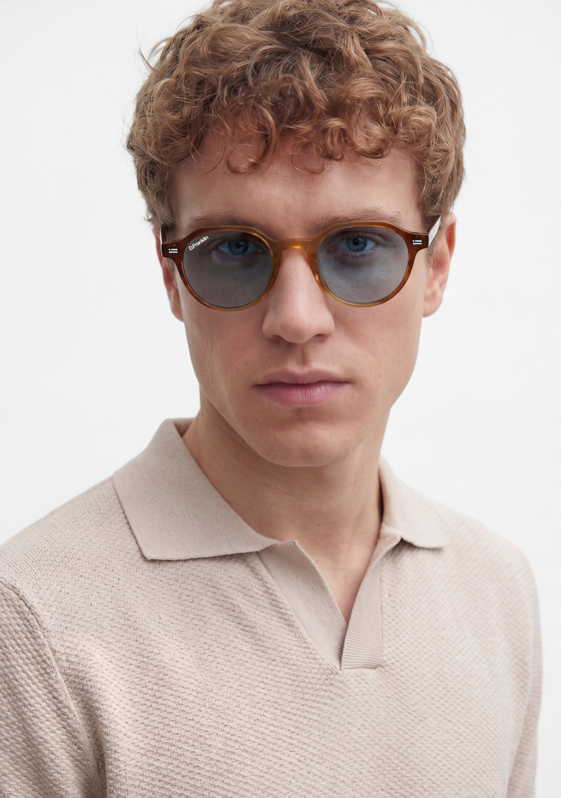Round Sunglasses Ultra Light S Round Trans Blue | D.Franklin
