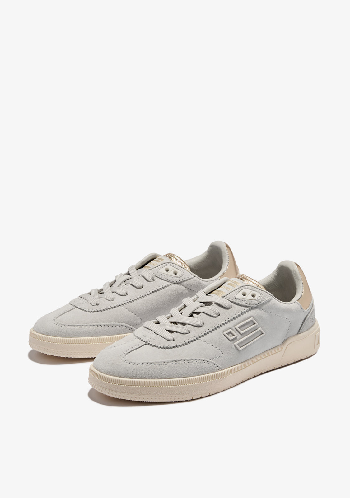 Rebel Suede Cool Grey / Gold Met
