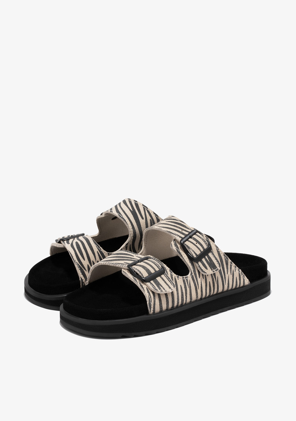 Nordic Sandal Buckle Zebra