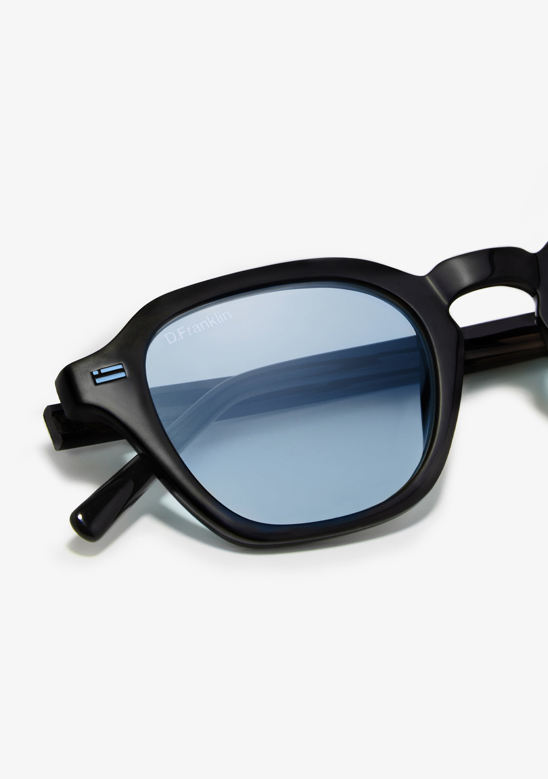 Óculos de Sol Pretos Ultra Leves S Quadrado Preto | D.Franklin®