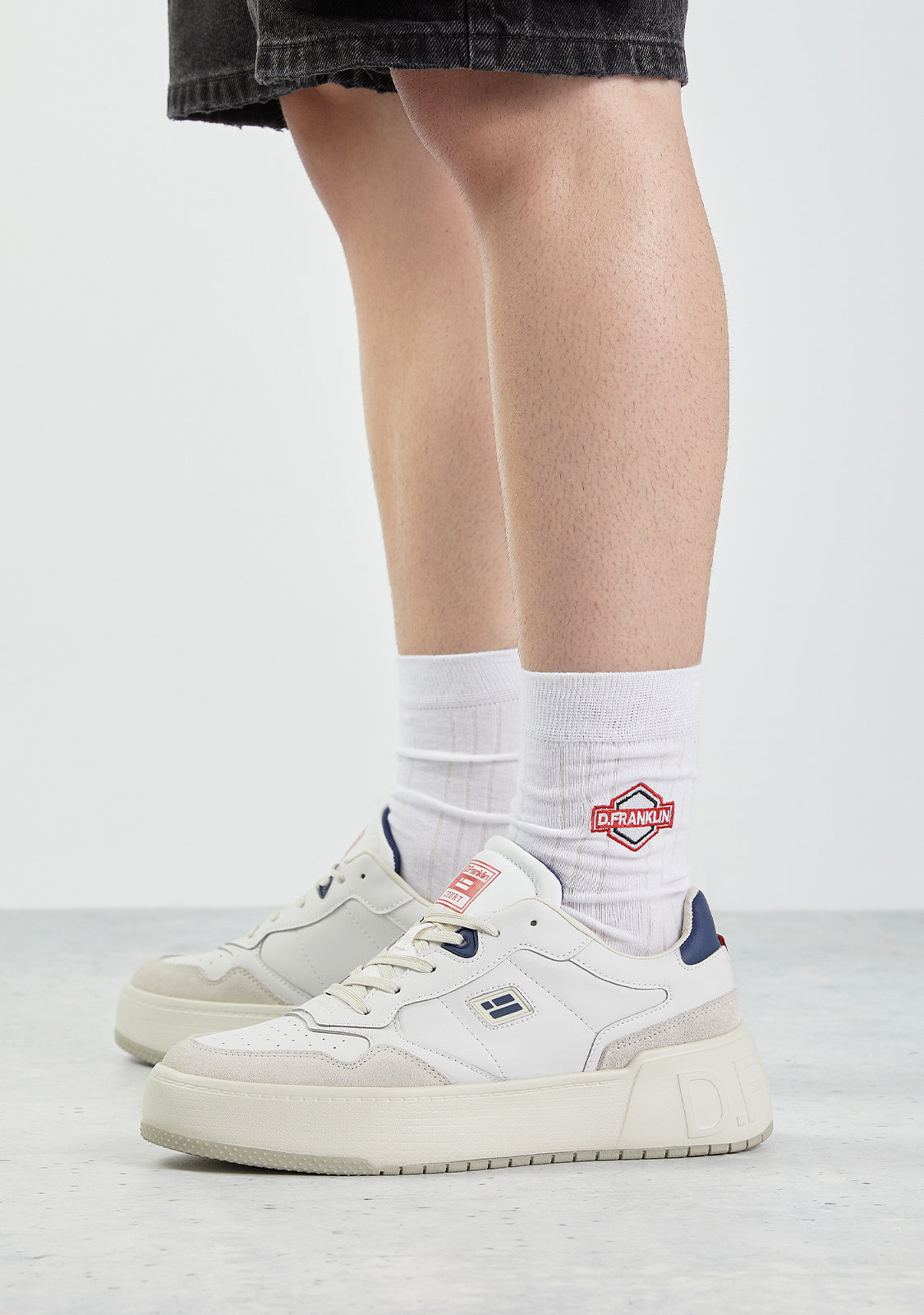 DF Patch Socks White