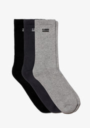 Flag Socks 3 Pack Dark