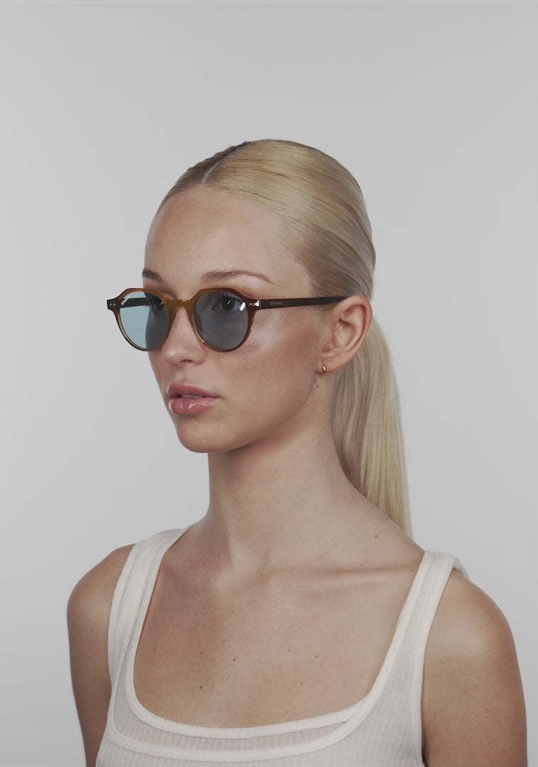 Carregar vídeo: Ultra Light S Round Trans Brown / Trans Blue