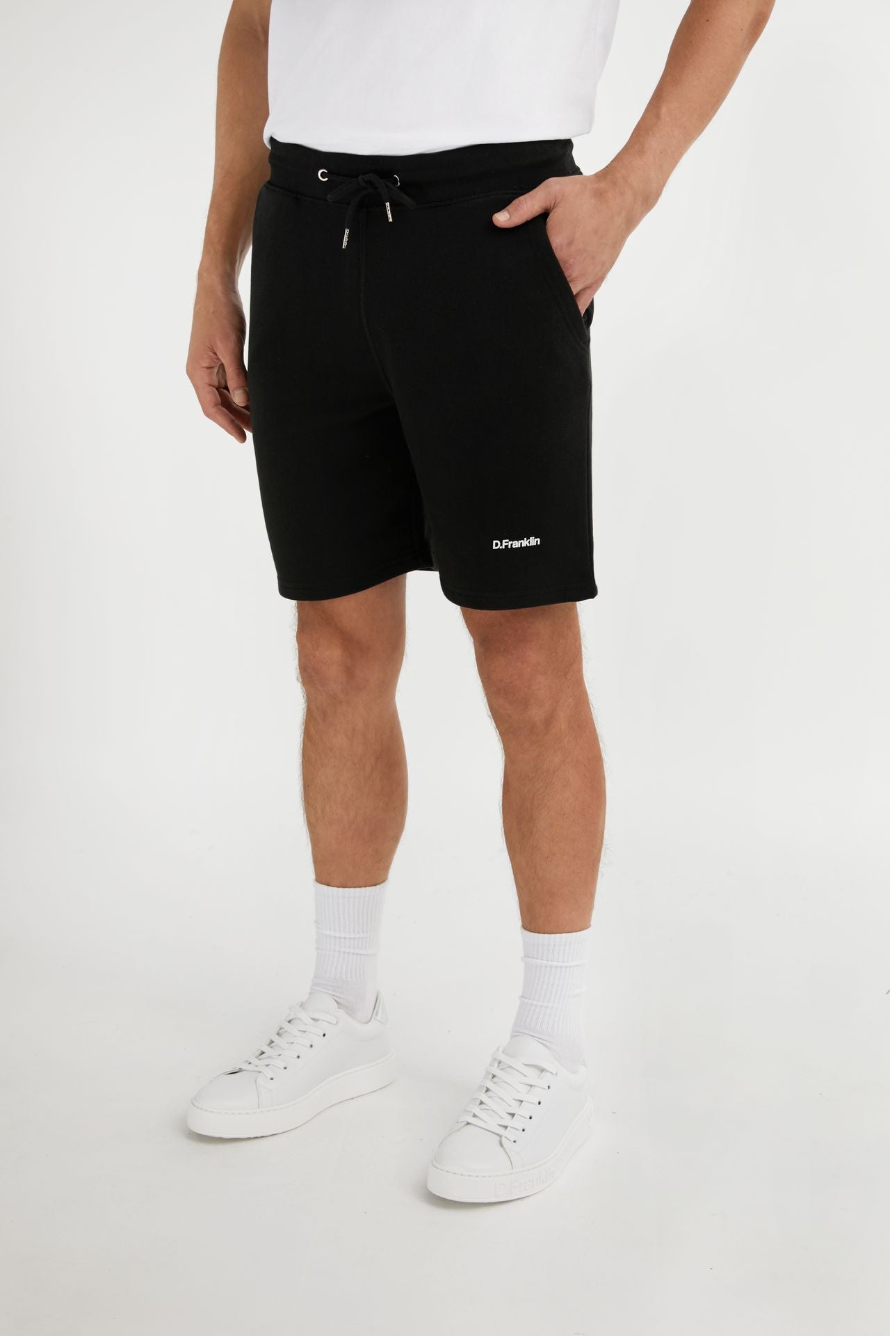 Logo Jogger Shorts Black / White