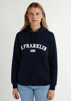 Varsity Hoodie Navy / White