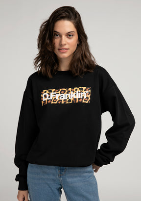Sweatshirt Oversized Leo Black