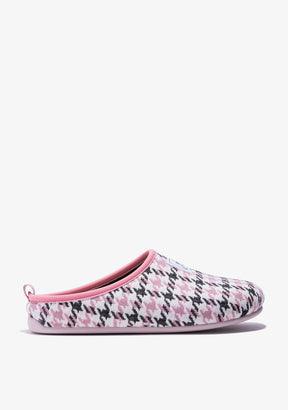 Mercredy Slipper Houndstooth Black / Pink