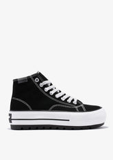 One Way Track Canvas Basic Black