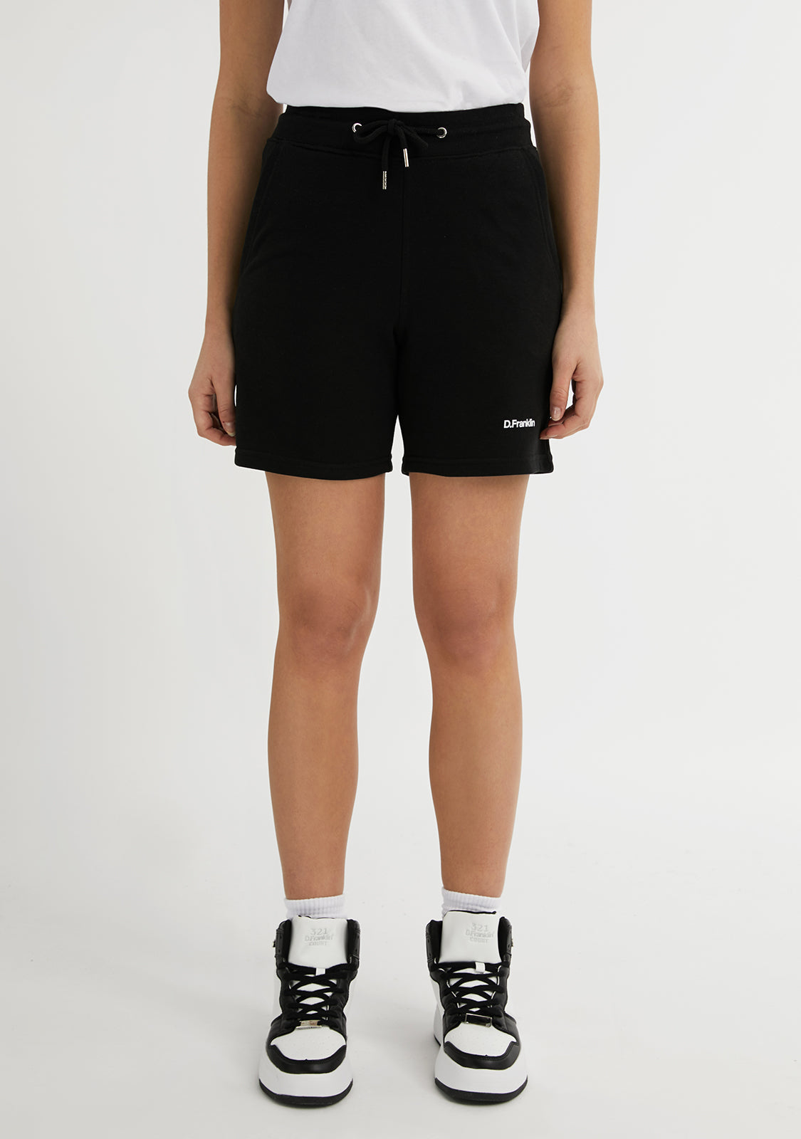 Logo Jogger Shorts Black / White